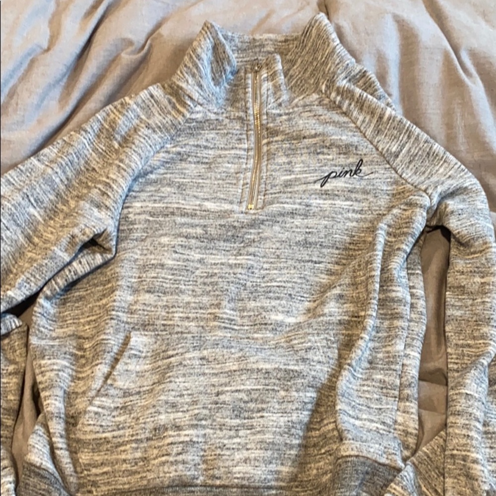 victoria secret pink xs quarter zip